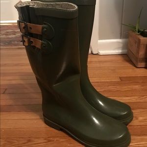 Chookra Rainboots Womens 8 - Olive drab